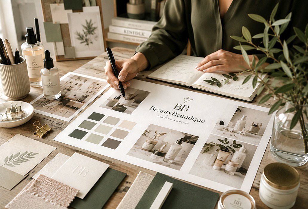 studiolime aziendale beauty monza roberta progettazione grafica design logo immagine coordinata